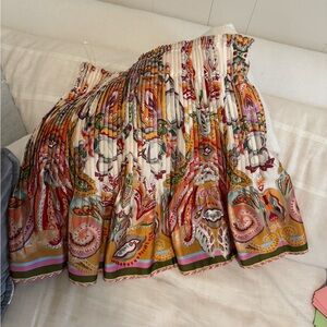 ANTONIO MELANI Multicolor Paisley A-Line Skirt